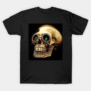 Golden Skull . T-Shirt